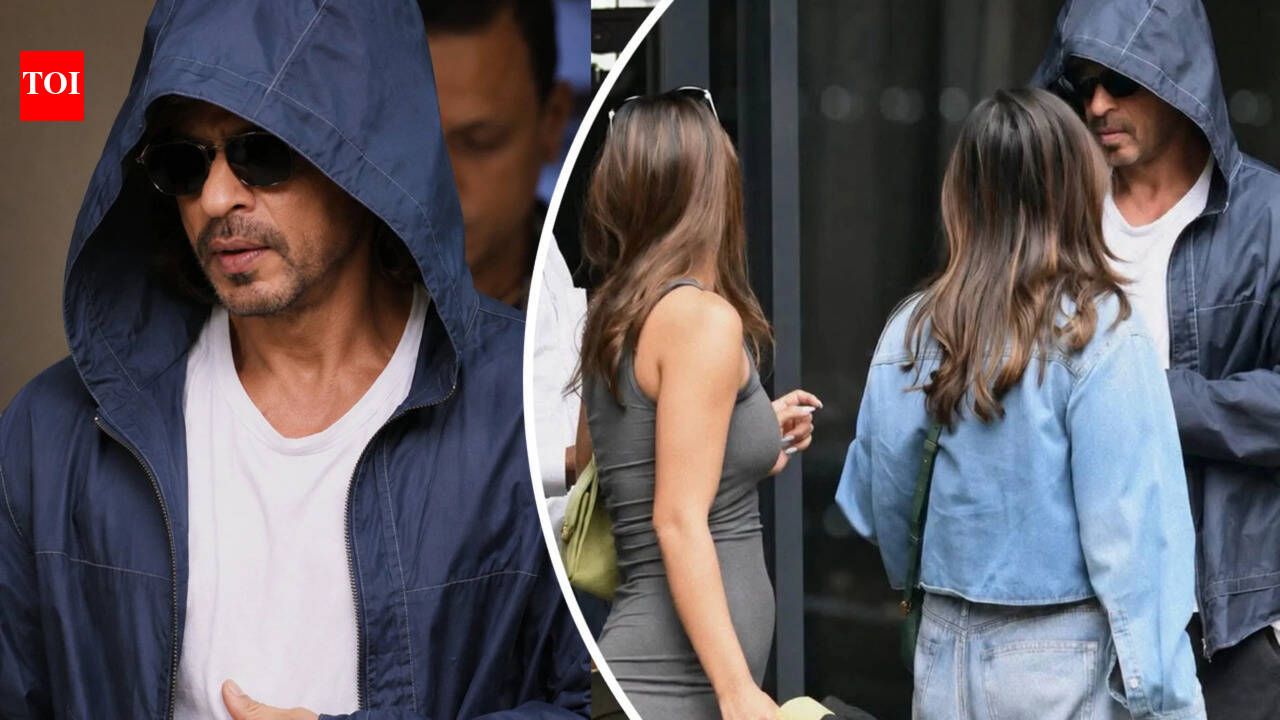 Shah Rukh Khan with wife Gauri Khan and daughter Suhana Khan in London