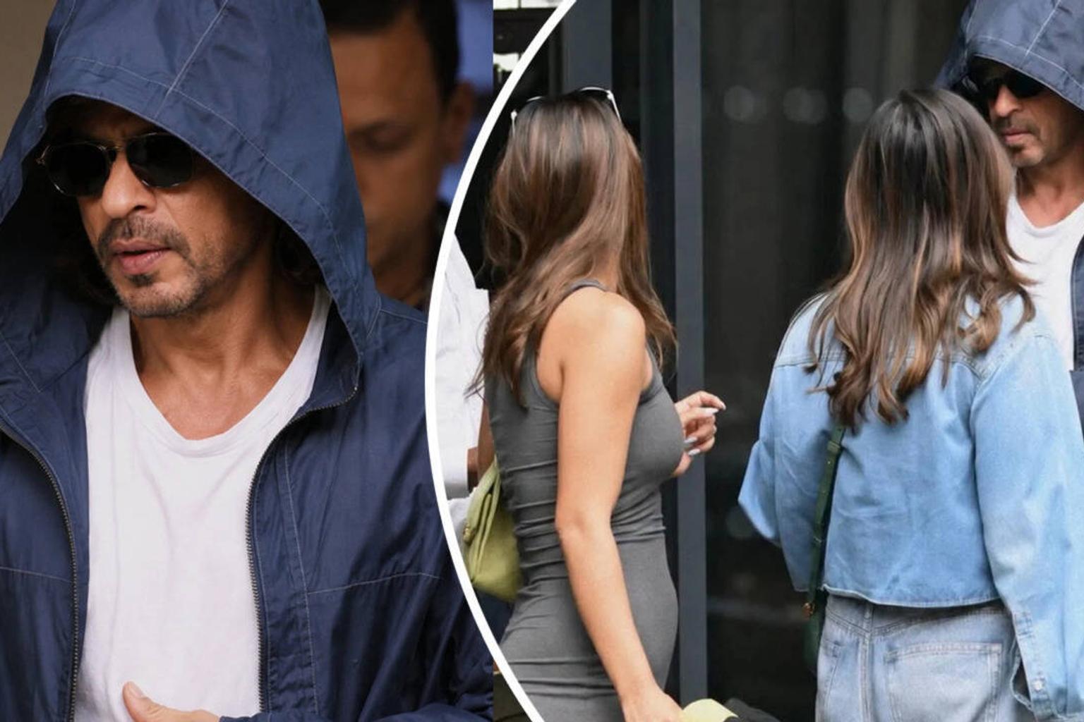 Shah Rukh Khan with wife Gauri Khan and daughter Suhana Khan in London