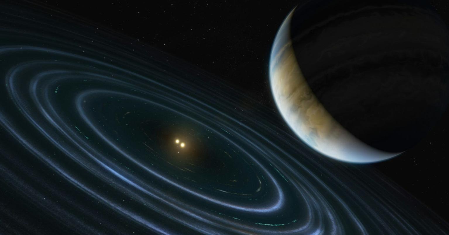 Astronomers studying a rocky exoplanet with atmosphere