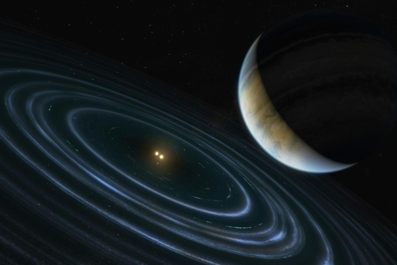 Astronomers studying a rocky exoplanet with atmosphere