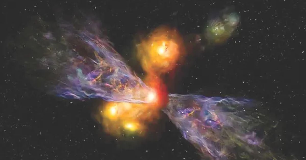 Galaxy-killing wind discovered in the early universe