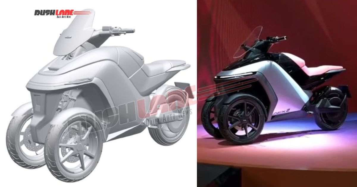 Hero Vida Electric Trike 3W Design Patent Leaks