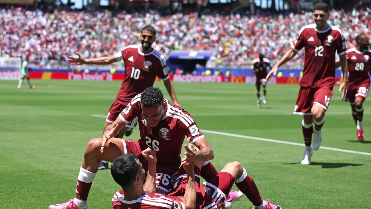 Qatar 1-1 Switzerland: Boualem Khoukhi scores late to earn country's first ever World Cup point - as it happened