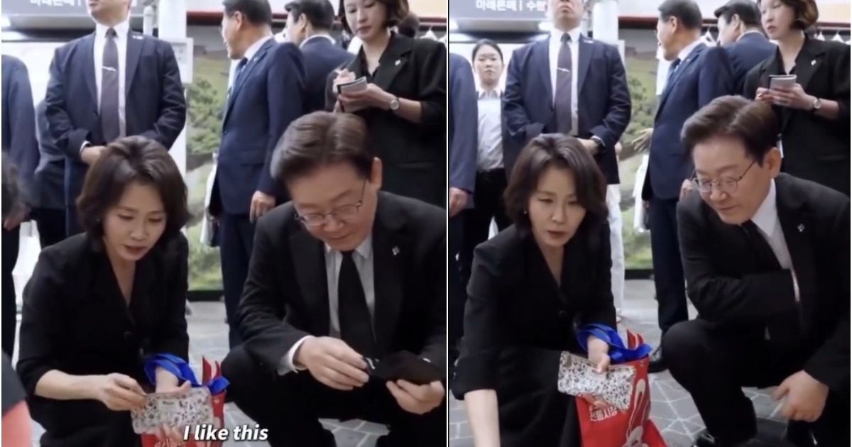 South Korean First Lady asks price at roadside stall. President's move goes viral