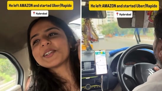 Watch: Hyderabad man quits Amazon, starts driving Uber to fulfil his passion