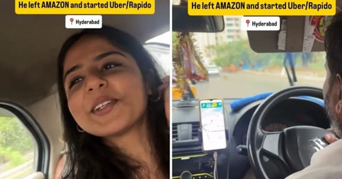 Watch: Hyderabad man quits Amazon, starts driving Uber to fulfil his passion