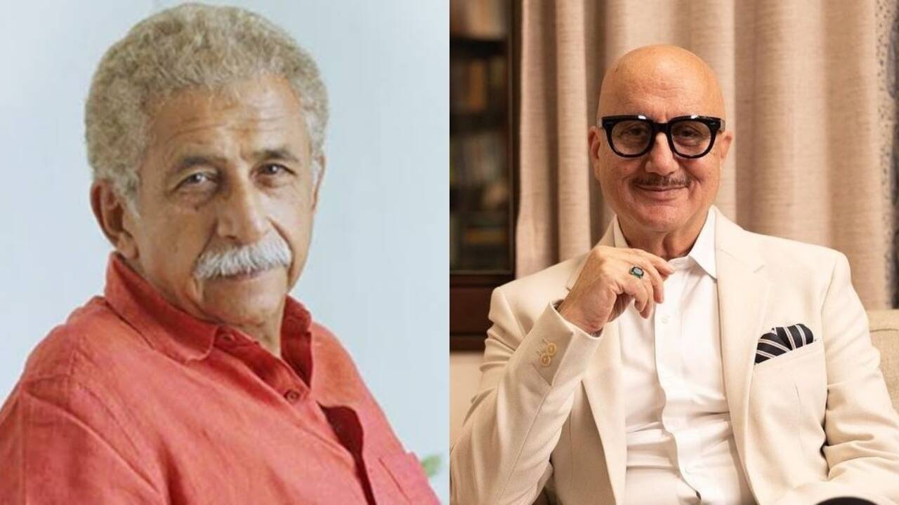 Anupam Kher and Naseeruddin Shah in a heated debate