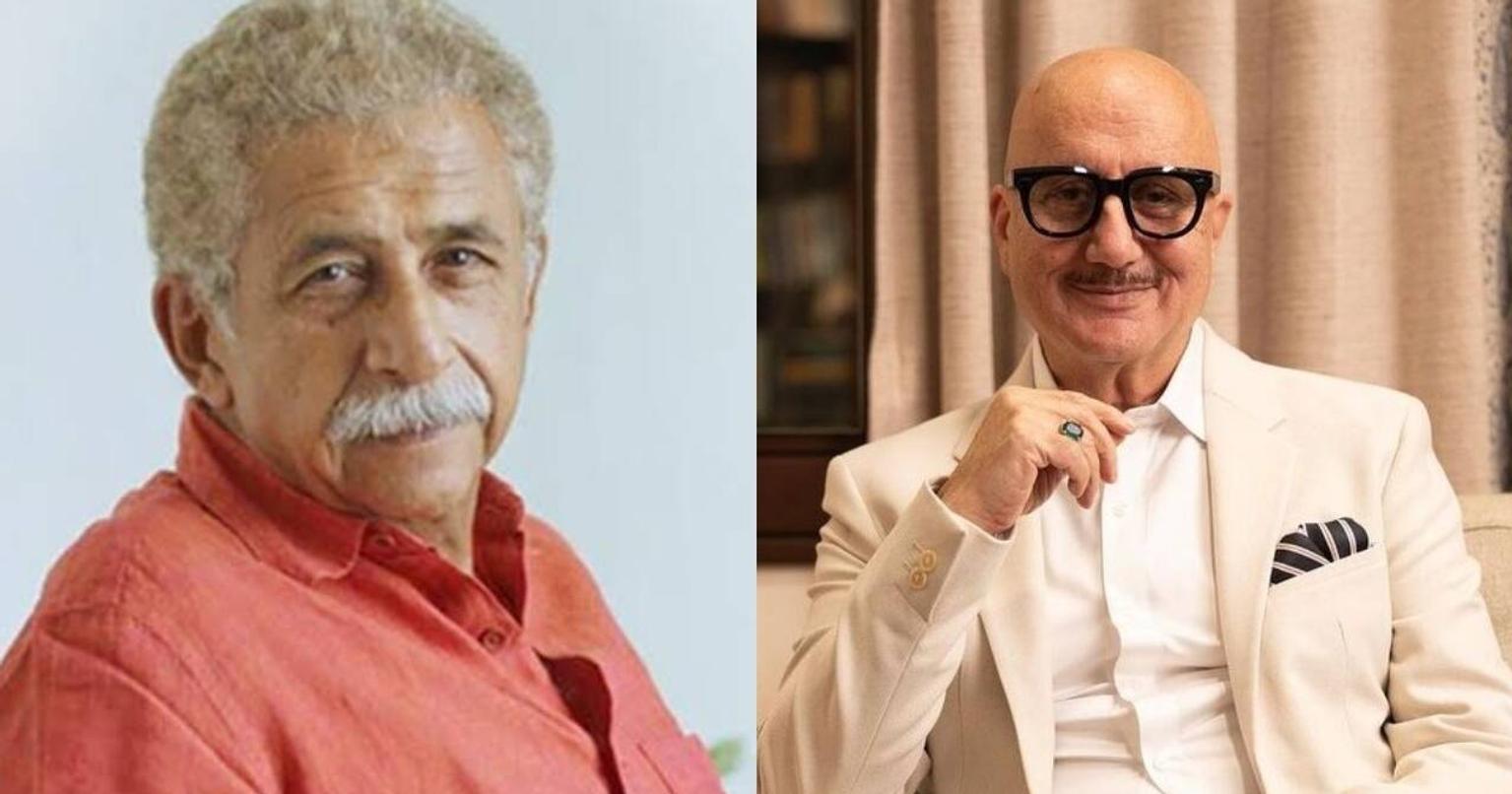 Anupam Kher and Naseeruddin Shah in a heated debate