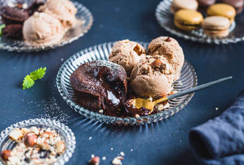 Sjokoladefondant og is fra Jacobs Utvalgte