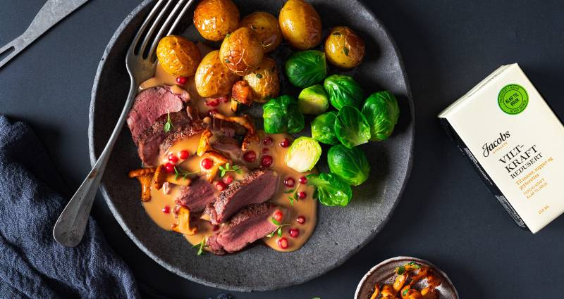 Reinsdyrfilet med viltsaus