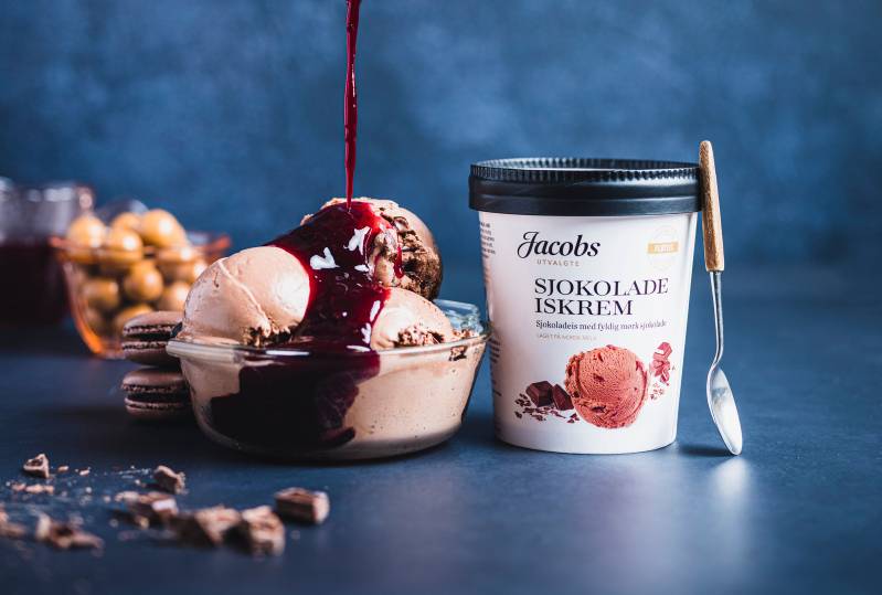 Sjokoladeiskrem fra Jacobs Utvalgte