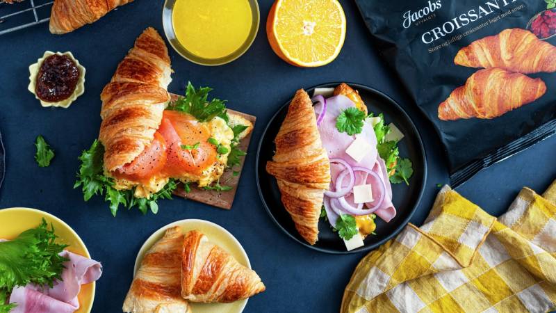 Påskefrokost med croissanter
