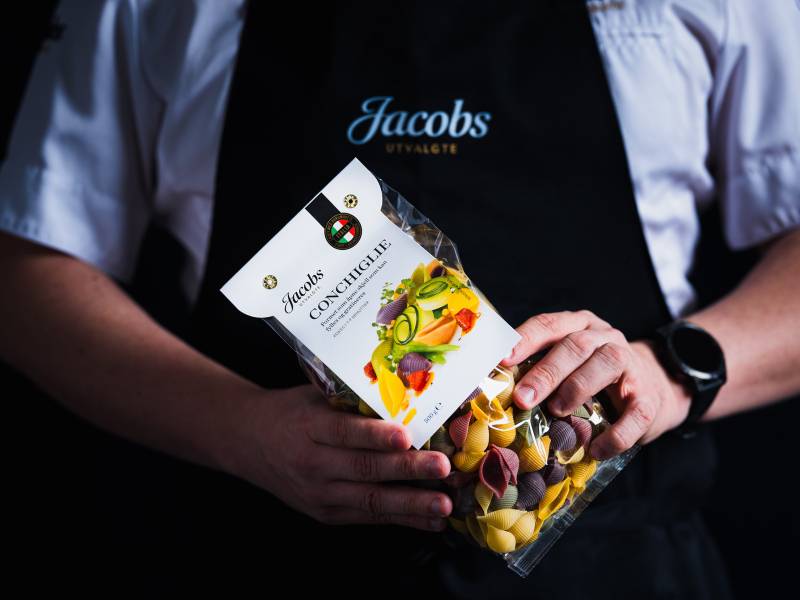 Pasta conchiglie fra jacobs utvalgte
