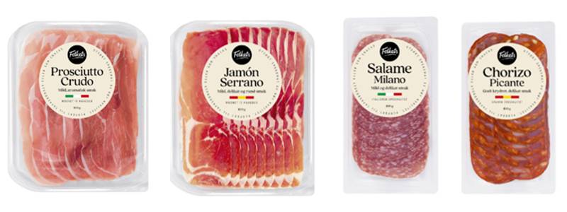 Folkets spekemat; Prosciutto crudo, Serrano, Salame og Chorizo