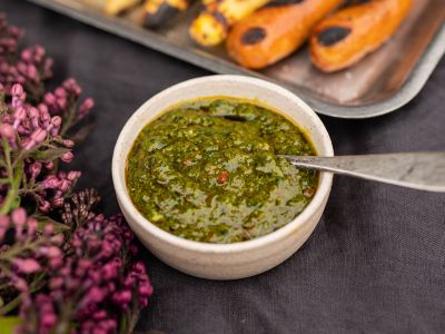 Chimichurri i skål