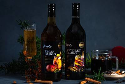 Kryddergløgg og Eplegløgg i glass fra Jacobs Utvalgte