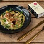 Kamskjell med saus laget av skalldyrkraft fra Jacobs Utvalgte