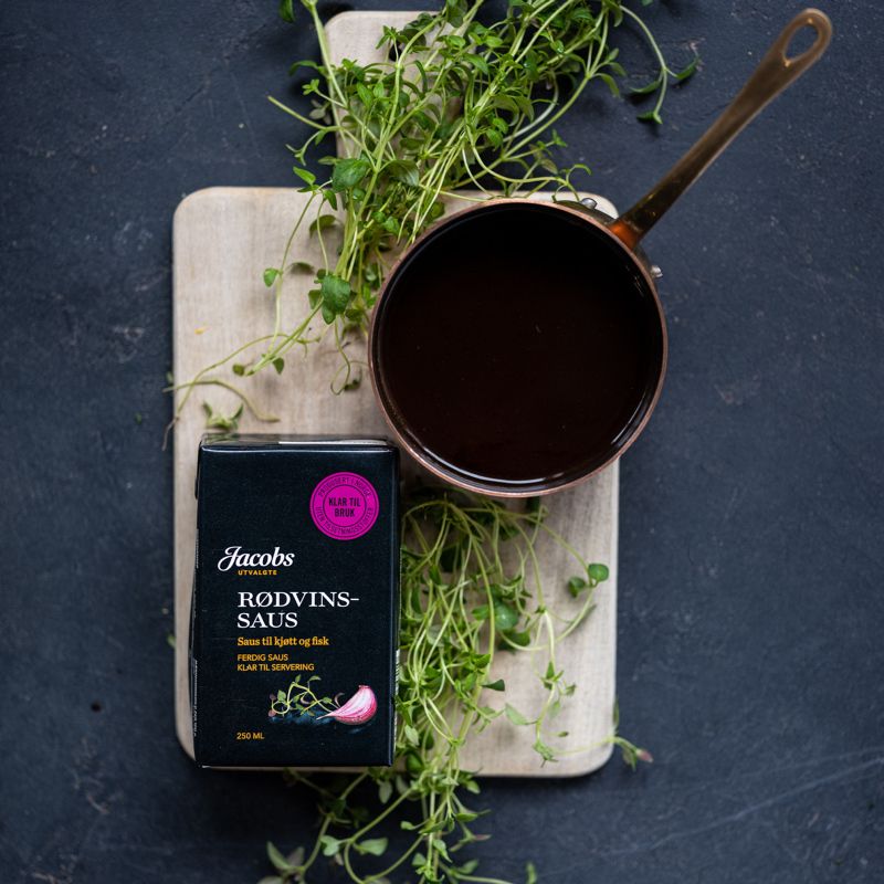 Rødvinssaus fra Jacobs Utvalgte