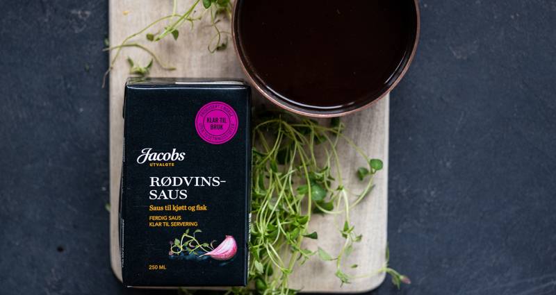 Rødvinssaus fra Jacobs Utvalgte