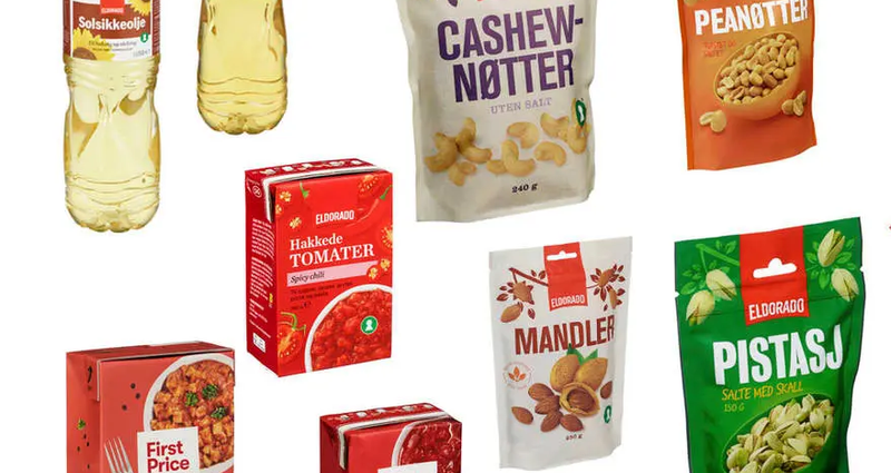 En samling av produkter