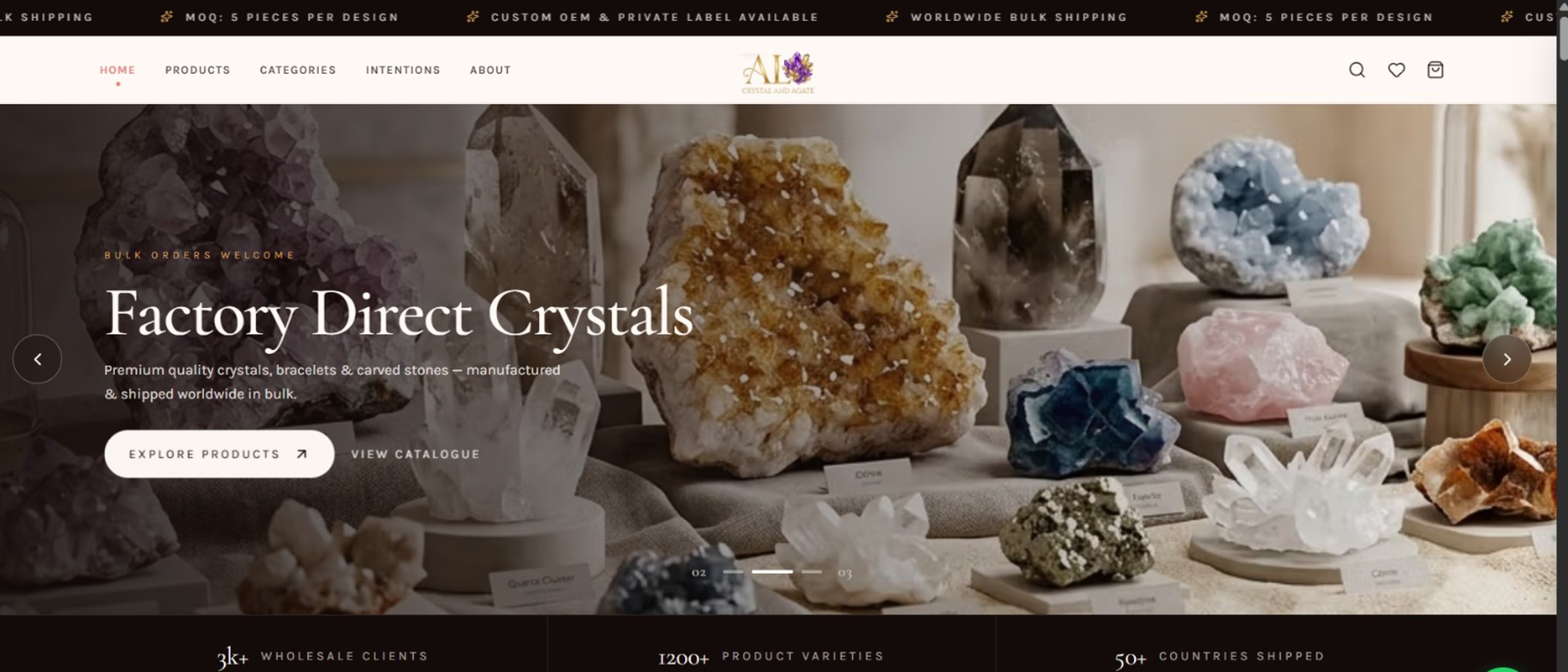 Al Crystal And Agate natural crystals and healing stone products