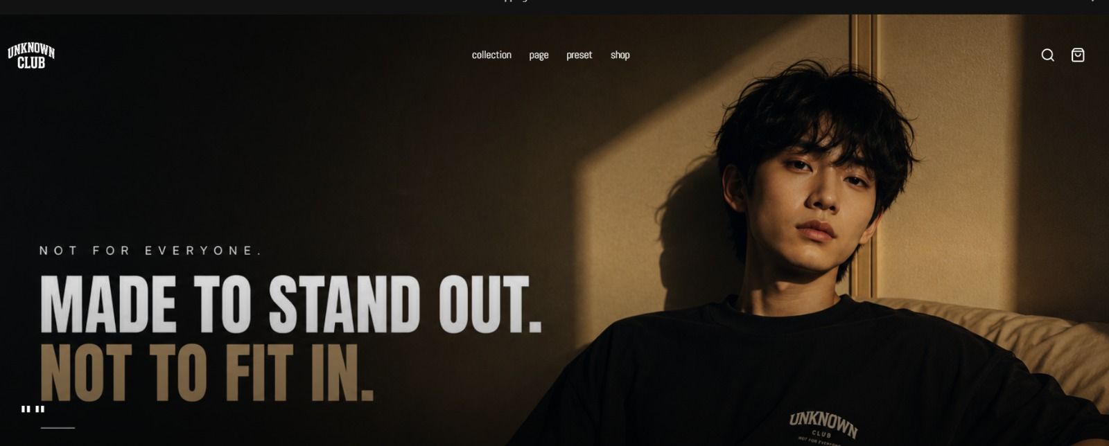 Unknown Club premium oversized streetwear collection