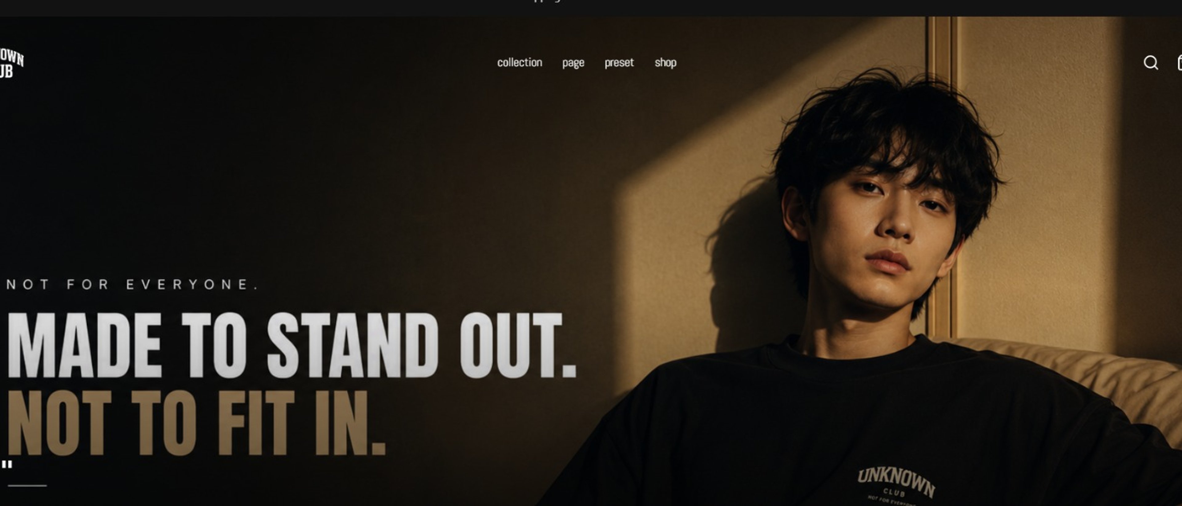 Unknown Club premium oversized streetwear collection