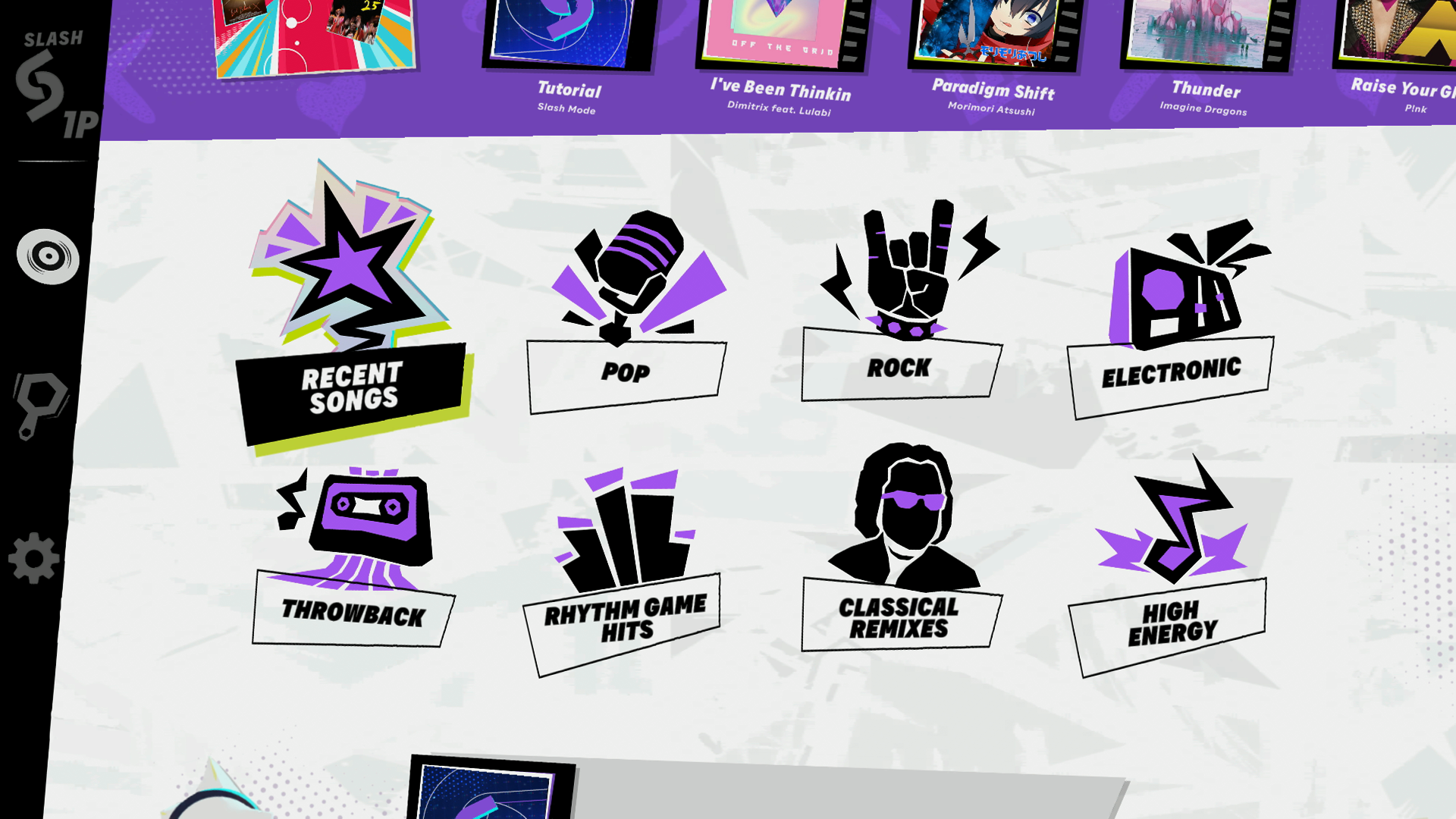 Image of the new music genres for easier song selection in the new Starri updated on Nex Playground.