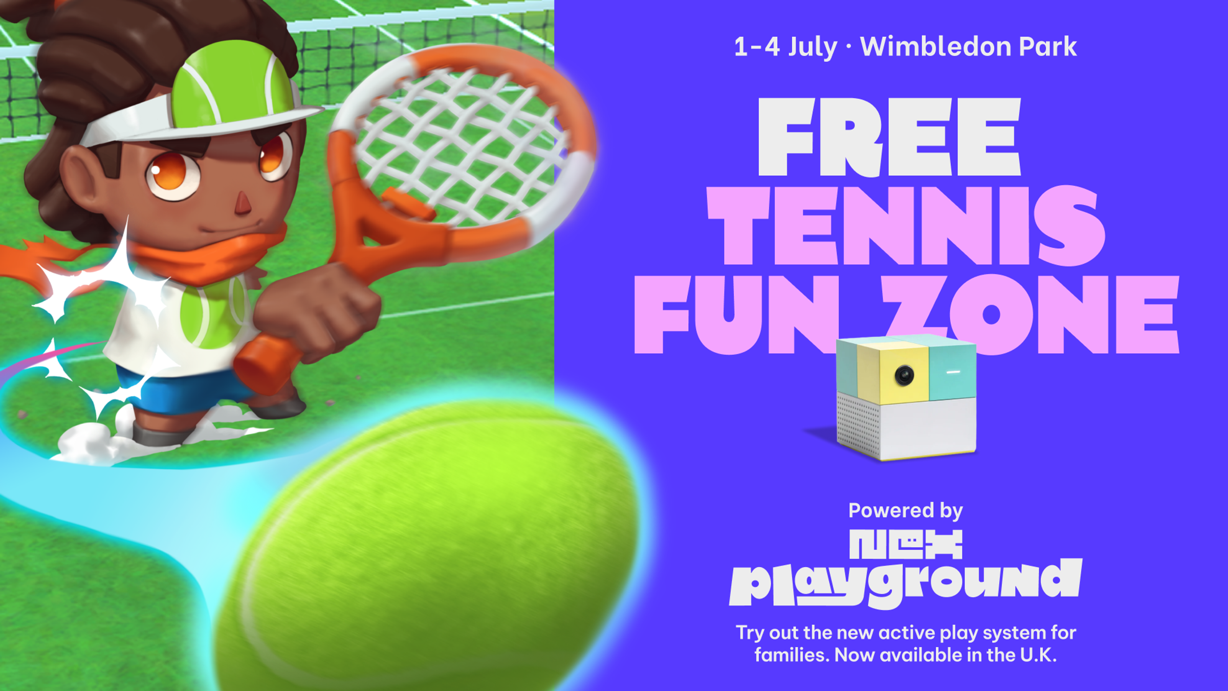 Nex Playground Tennis Smash at Wimbledon Park 1-4 July