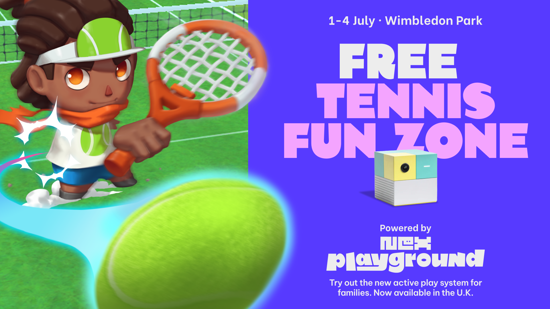 Nex Playground Tennis Smash at Wimbledon Park 1-4 July