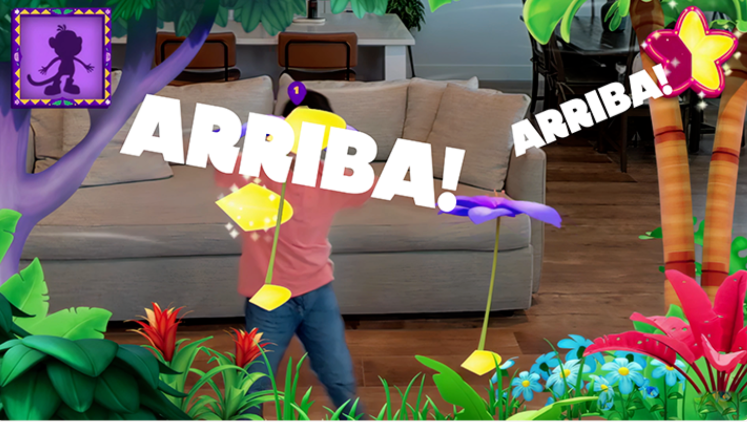Shout phrases like "Chomp" or "Shower Flower" to trigger actions in Playground’s first mic-enabled game. Not a fan of the mic? No worries—you can use the remote or motion controls instead.