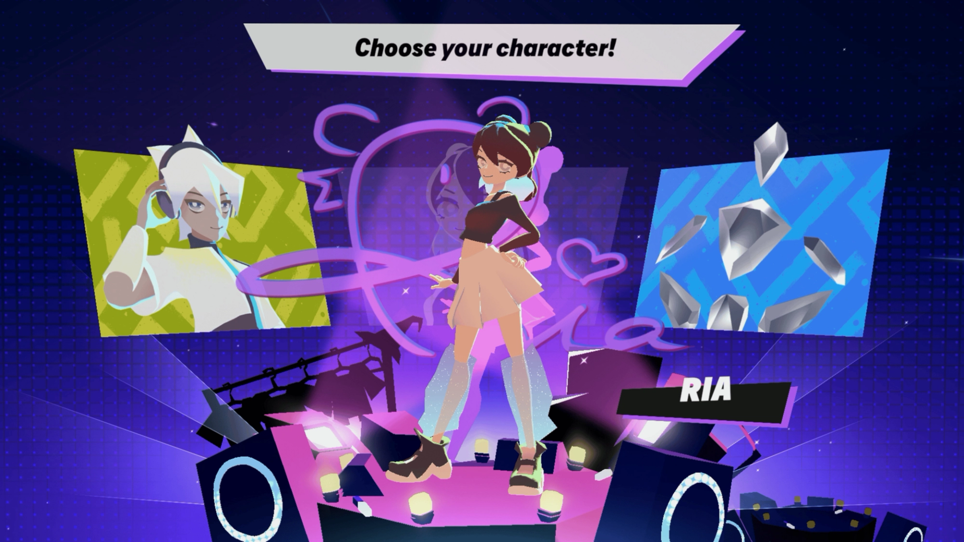 Image of the new characters in the Starri update: Ria, Ari, and Crystalpher.