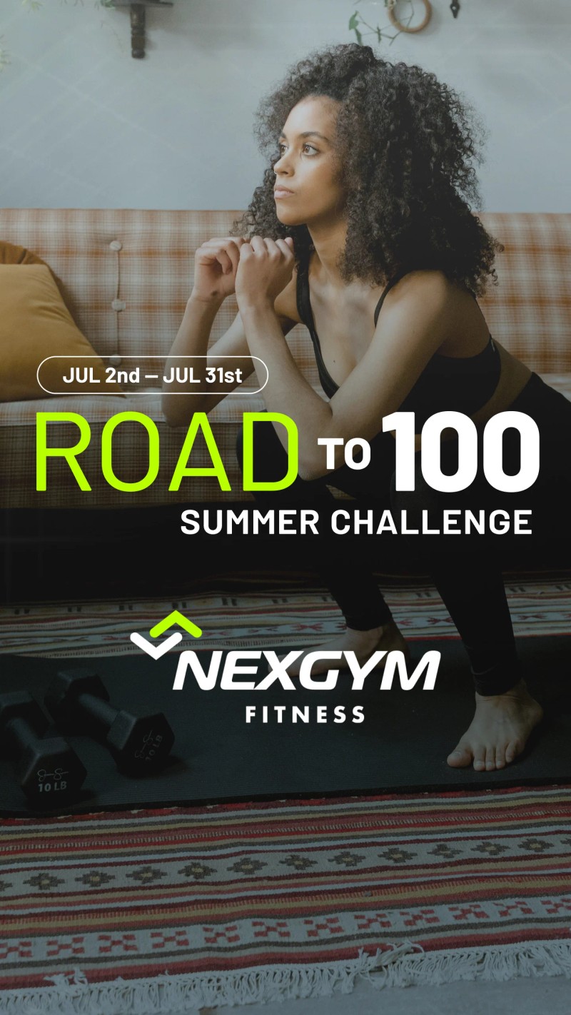 Take On NexGym’s Blazing Summer Challenge: The Road to 100