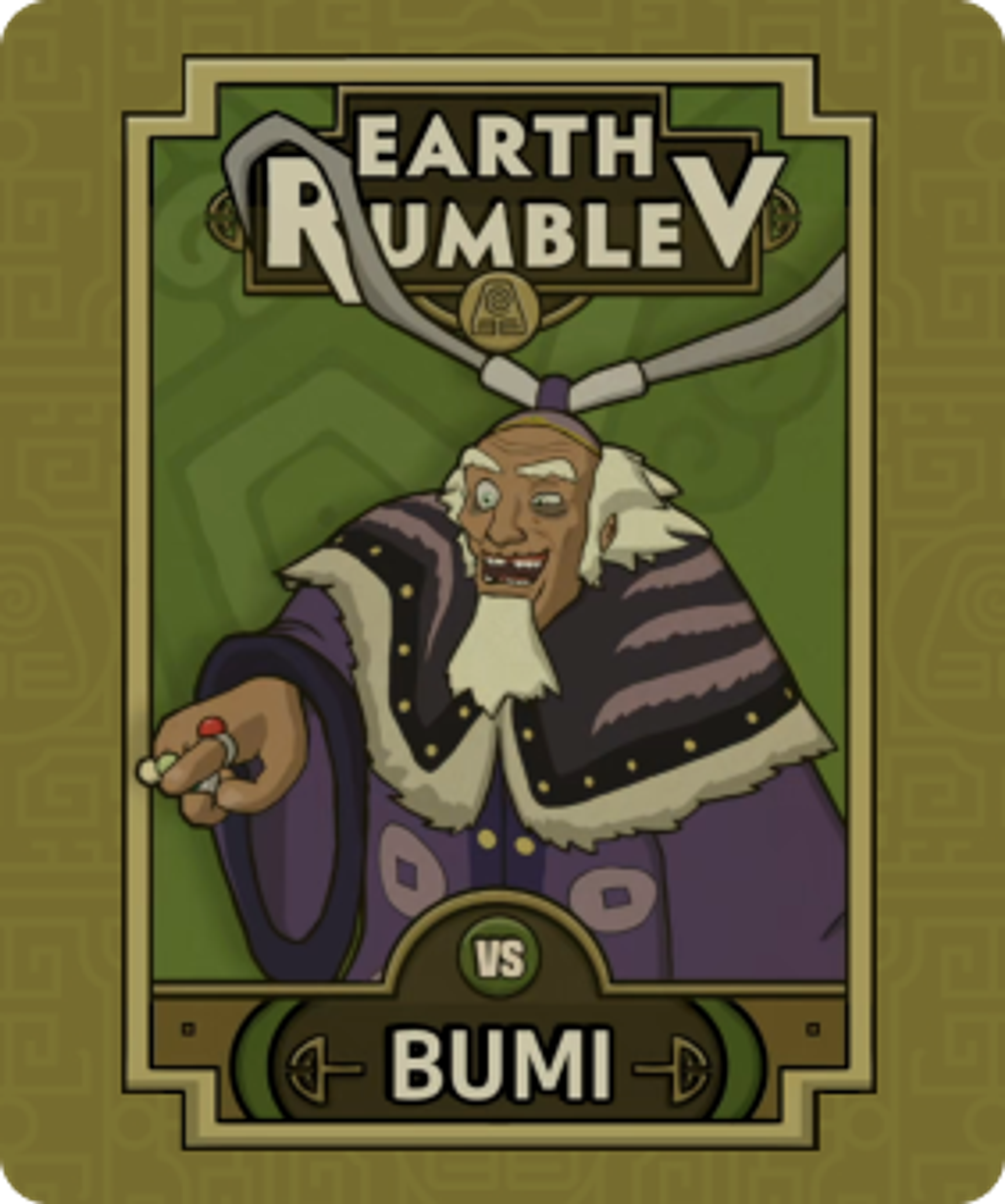 King Bumi image, the final surprise competitor in the Earth Rumble tournament in the new Avatar: The Last Airbender game on Nex Playground with Play Pass.