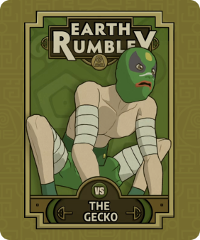 Image of The Gecko from the Nex Playground game Avatar: The Last Airbender Earth Rumble - available with Play Pass.