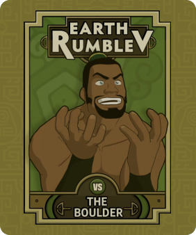 Image of The Boulder, one of your competitors in Avatar: The Last Airbender Earth Rumble, the new game available only on Nex Playground + Play Pass.