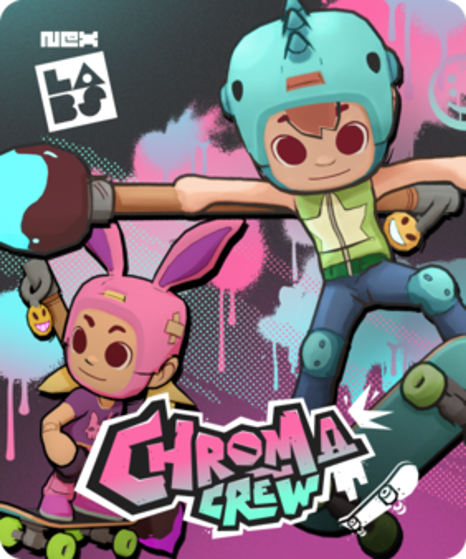 Game tile for Chroma Crew, a Nex Labs title, available only with Play Pass.