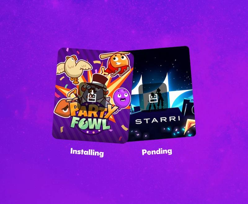 game tiles downloading graphics