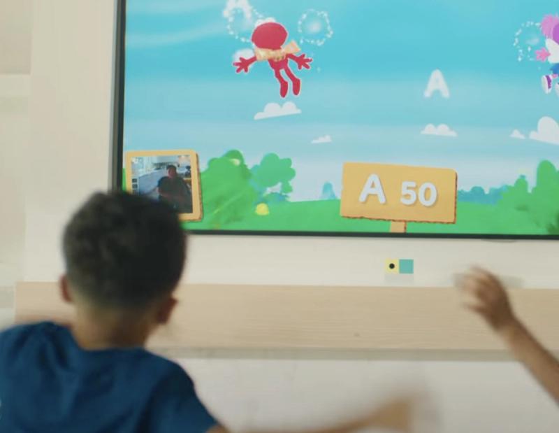 Play in front of TV