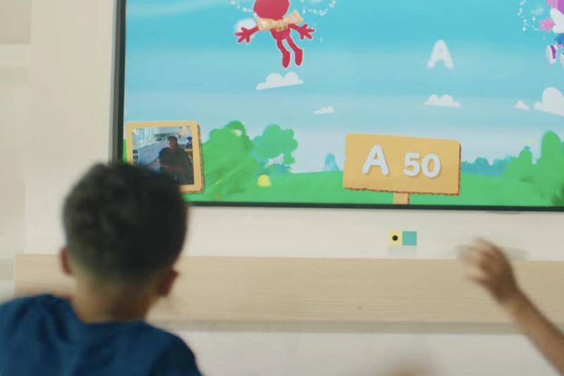 Play in front of TV