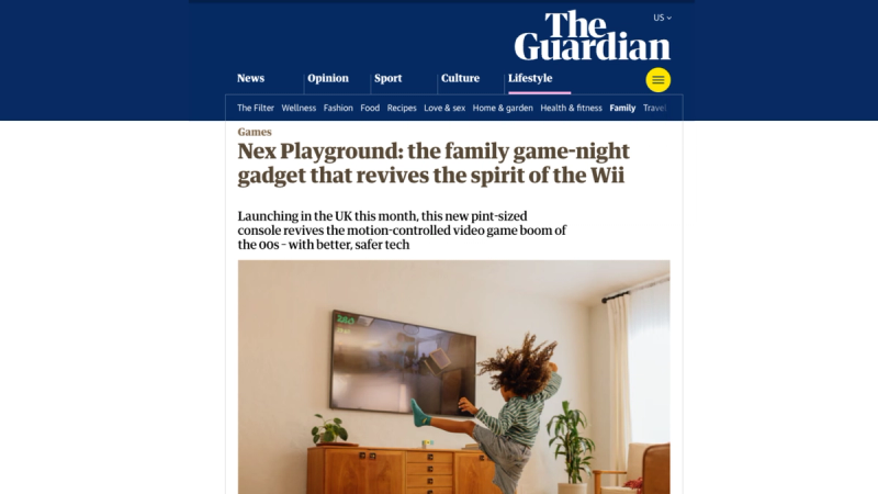 The Guardian - Nex Playground: the family game-night gadget that revives the spirit of the Wii