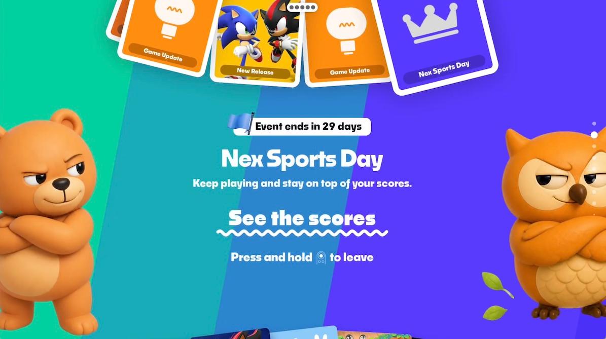 Connected Play Beta - Nex Sports Day announcement card