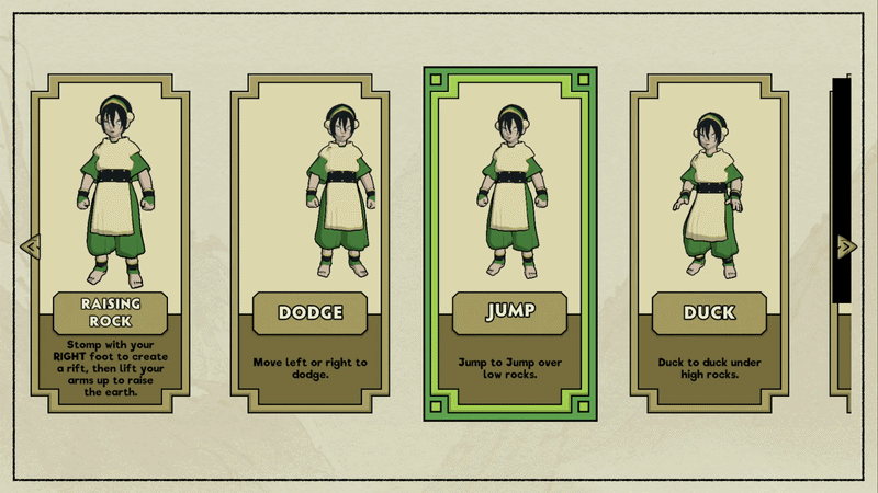 Gif of Toph demoing defensive moves in Avatar: The Last Airbender Earth Rumble game, only on Nex Playground + Play Pass.