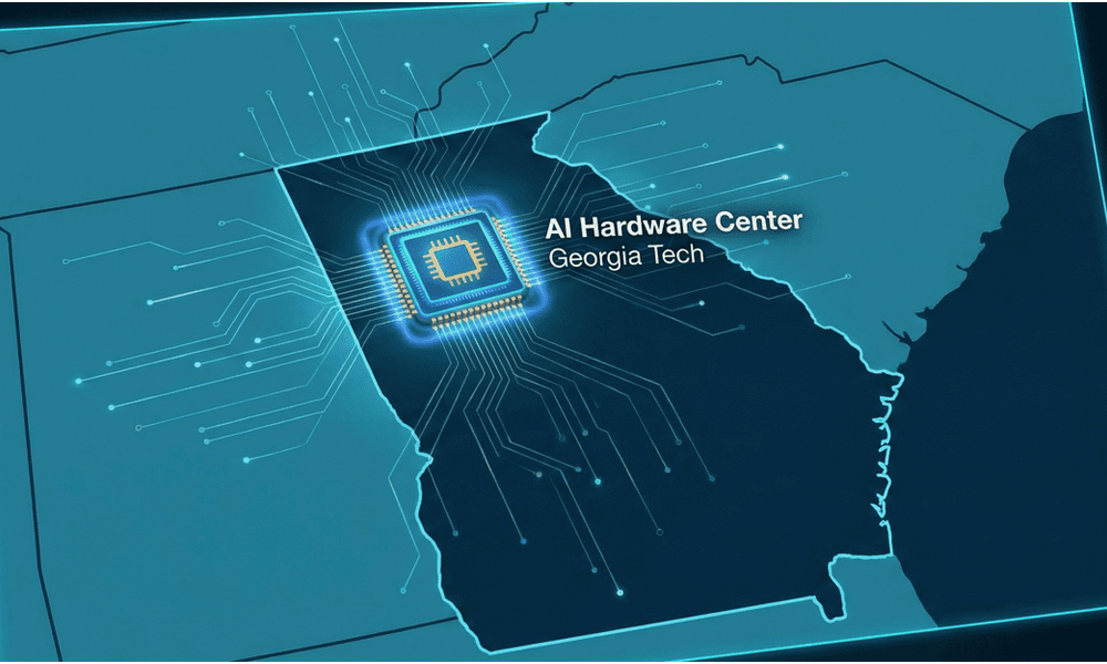 Article supporting image: georgia-tech-ai-hardware-center-development-semiconductor-map-graphic