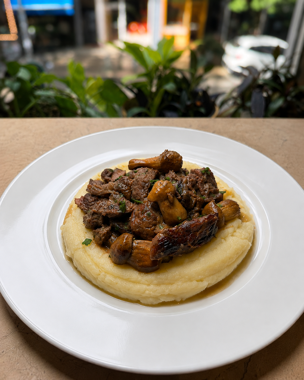 Braised beef