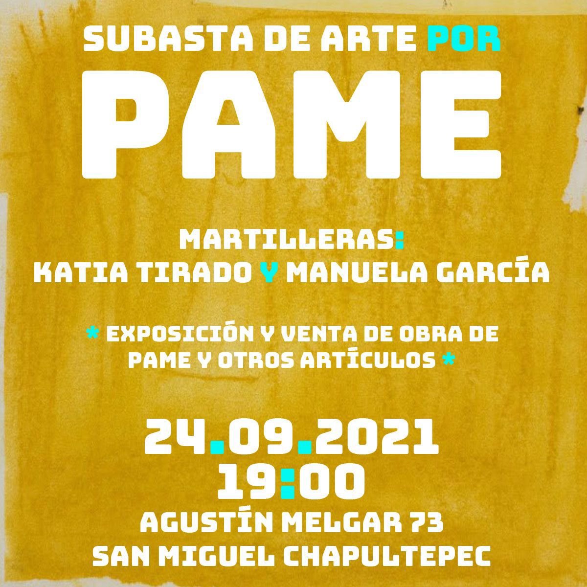 Subasta de arte por Pame