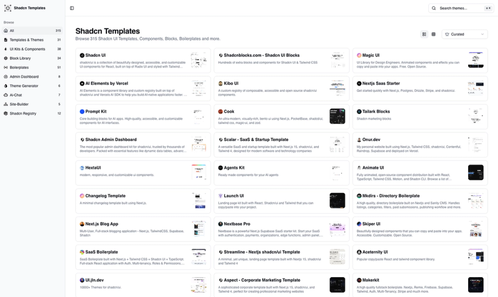 image of Shadcn Templates