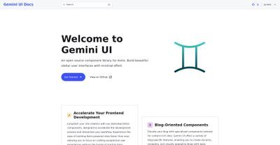 Gemini UI Component Library