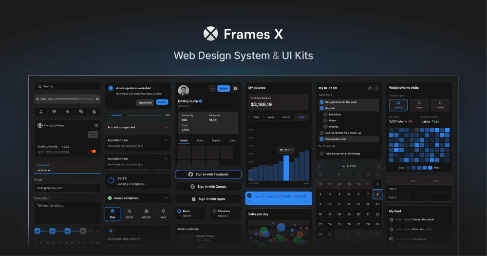 Figma UI Kit and Web Design System