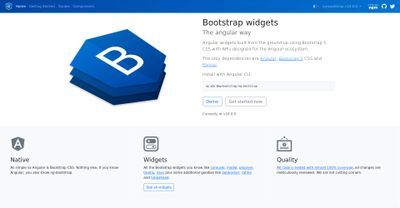 NG Bootstrap Component Library